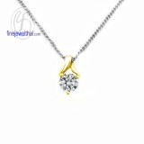 จี้เพชร จี้ทองคำ จี้หัวใจ เพชรแท้  -P1005DG